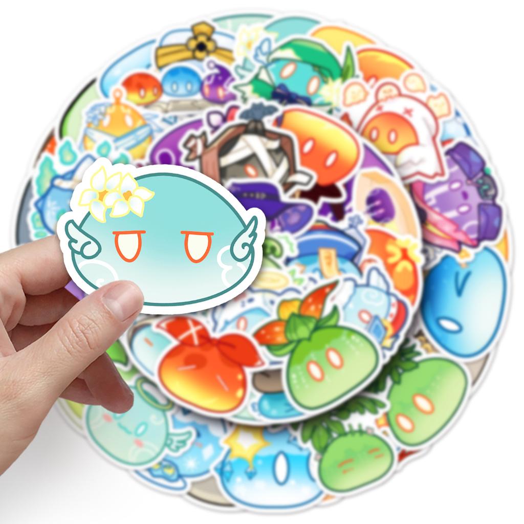 50 Q Version Graffiti Stickers Cartoon Cute Game Guka Decorative Laptop Stickers