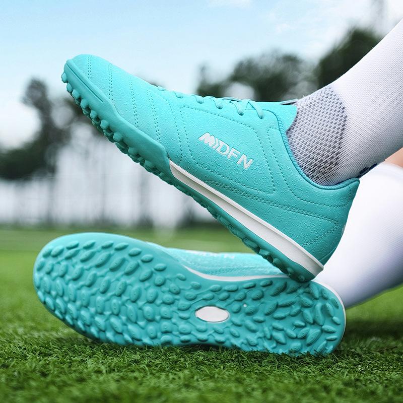 Large Size Low Top Football Boots Men's AG Long Spikes TF Broken Nails Student Training Shoes Children Adult Football Boots Foreign Trade