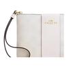 Coach Classic Logo Stripe Pattern Faux Leather Clutch Women Clutch White CW854-IMXU5
