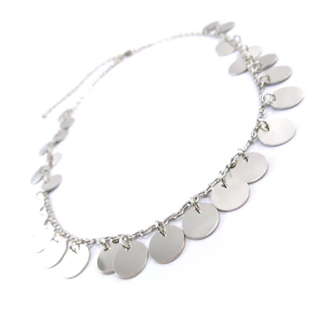 Les Trésors De Lily [J6973] - Silver 'Choreography' Necklace