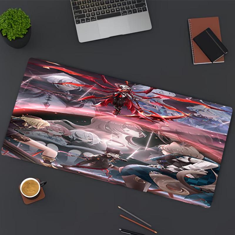 Genshin Impact Print Mouse Pad, for Keyboard Pad Laptop PC Mat for Office Home Use, Desk Decor, Perfect Birthday Gift for Gamers