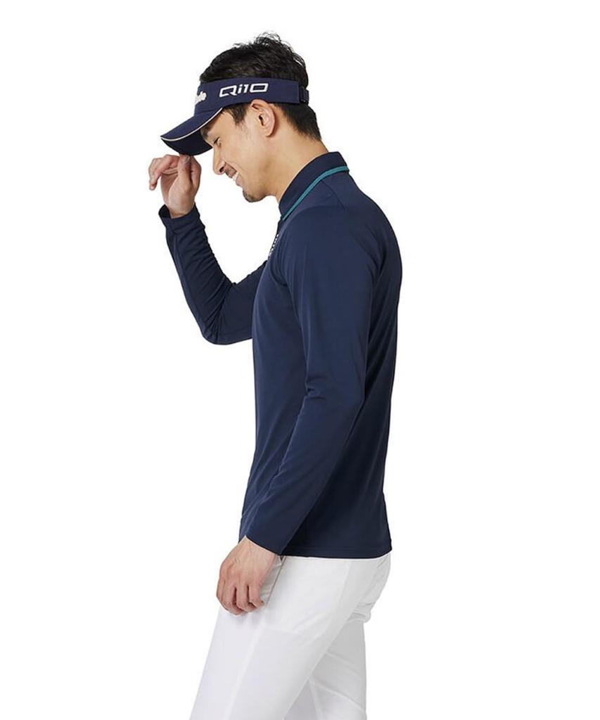 TaylorMade TM Basic Long Sleeve Polo Shirt, Green, Size M, Men's, 2024FW, UN340