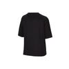 Nike Dri-Fit Letter Logo Print Loose Round Neck Short Sleeve T-Shirt Kids Tops Black FD0941-010