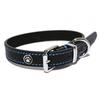 ROSEWOOD Collier en cuir pour chien - 25,4 à 35,6 cm - Noir