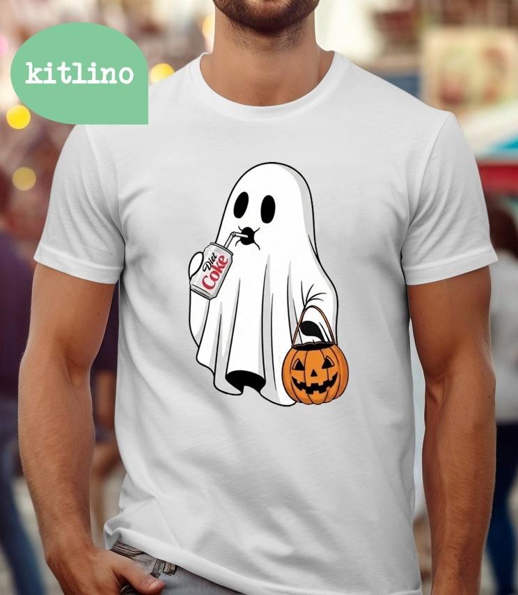 Halloween Diet Coke Ghost Pumpkin  F96895 Unisex T-Shirt S