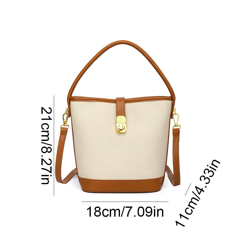 Geantă de umăr de lux pentru femei cu curea detașabilă Geantă de mână versatilă din piele PU Geantă crossbody cu găleată Geantă de întâlnire pentru femei