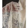 100x130cm Broderimönster Nätspets Jacquard Kreativ DIY Halvtransparent Bröllopsklänning Kjoldesigner Tyg
