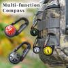 3-in-1 Kompass Thermometer Karabiner Multifunktional Tragbar Schlüsselbund Kompass Robust Langlebig Klettern Wandern Schnalle Schlüssel Haken