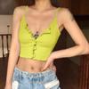 Ladies Slim Fit Vest Sleeveless Tank Tops Women's Casual Summer Tops V-neck Shirts Solid Color Off Shoulder Tops