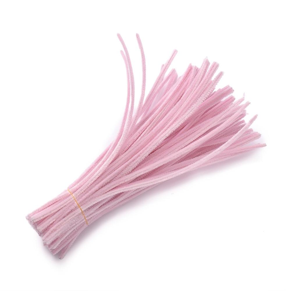 Tulip Rose Macaron Color Fuzzy Wire Material Package Encrypted Fur Strip Root Top Knitting Super Density DIY Flower Bouquet