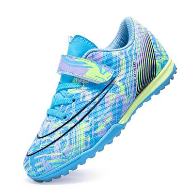 Children'S Football Shoes Tf Broken Nails Velcro Non-Slip And Wear-Resistant Boys And Girls Teenagers Student Training Shoes
