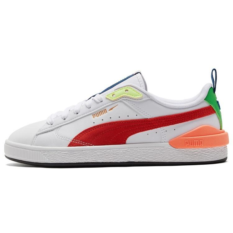 PUMA Suede Bloc  White Cherry Tomato  Men s 380705-07 EU 43