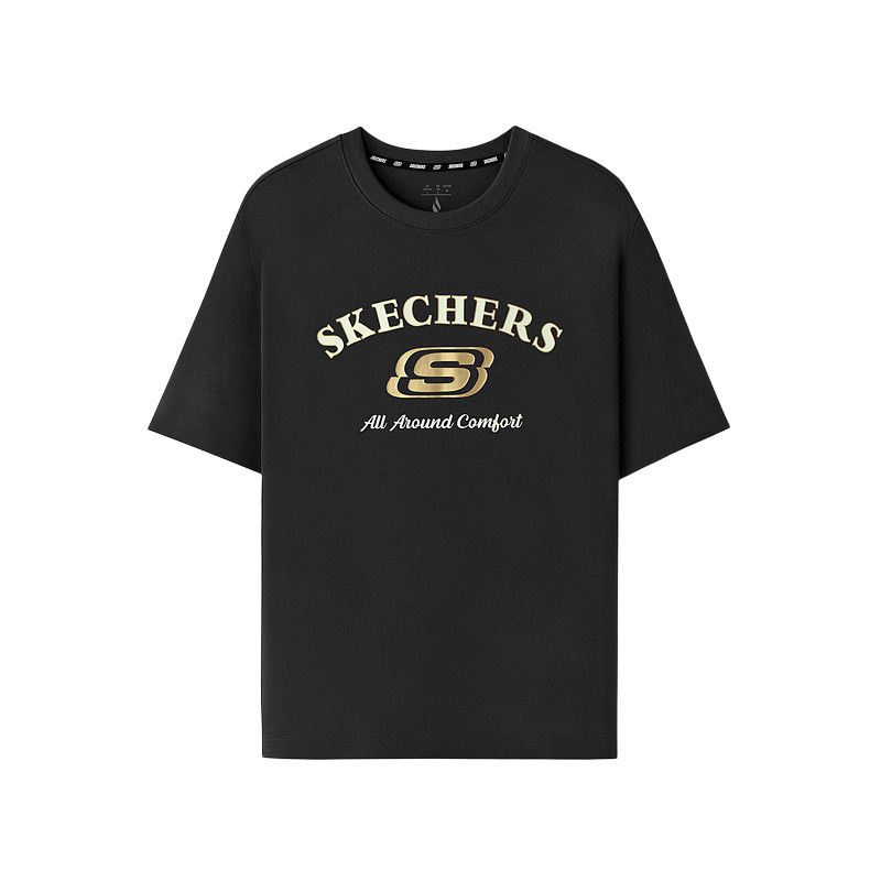 Skechers Comfortable Breathable Antibacterial Crew Neck T-Shirt Unisex tops L226U067-0018 XS