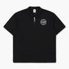 Le Coq SporTif Half Zip Polo Collar T shirT Blk   qp213cTs41