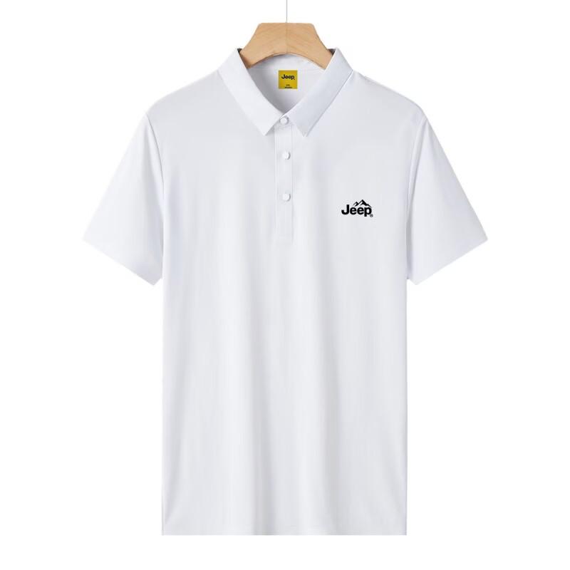 JEEP Men s Ice Silk Short Sleeve Polo Shirt P86EMKT474 M