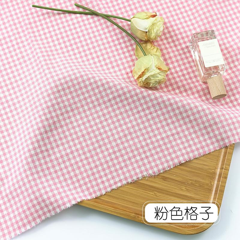 145x50cm Pure Cotton Plaid Fabric For Women's Dresses, Shirts, Tablecloths, Home Decoration Handmade DIY Fabric TJ7400