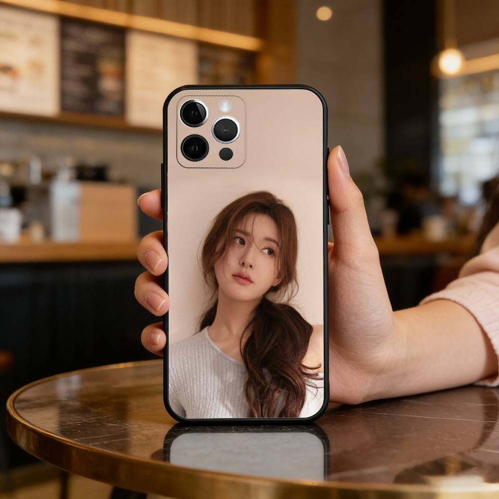 Chinesische Schauspielerin Lusi Rosy Zhao Weiches Silikon Schwarze Hülle, Handyhülle Für iPhone 17,16,15,14,13,12,11 Plus,Pro Max,XS