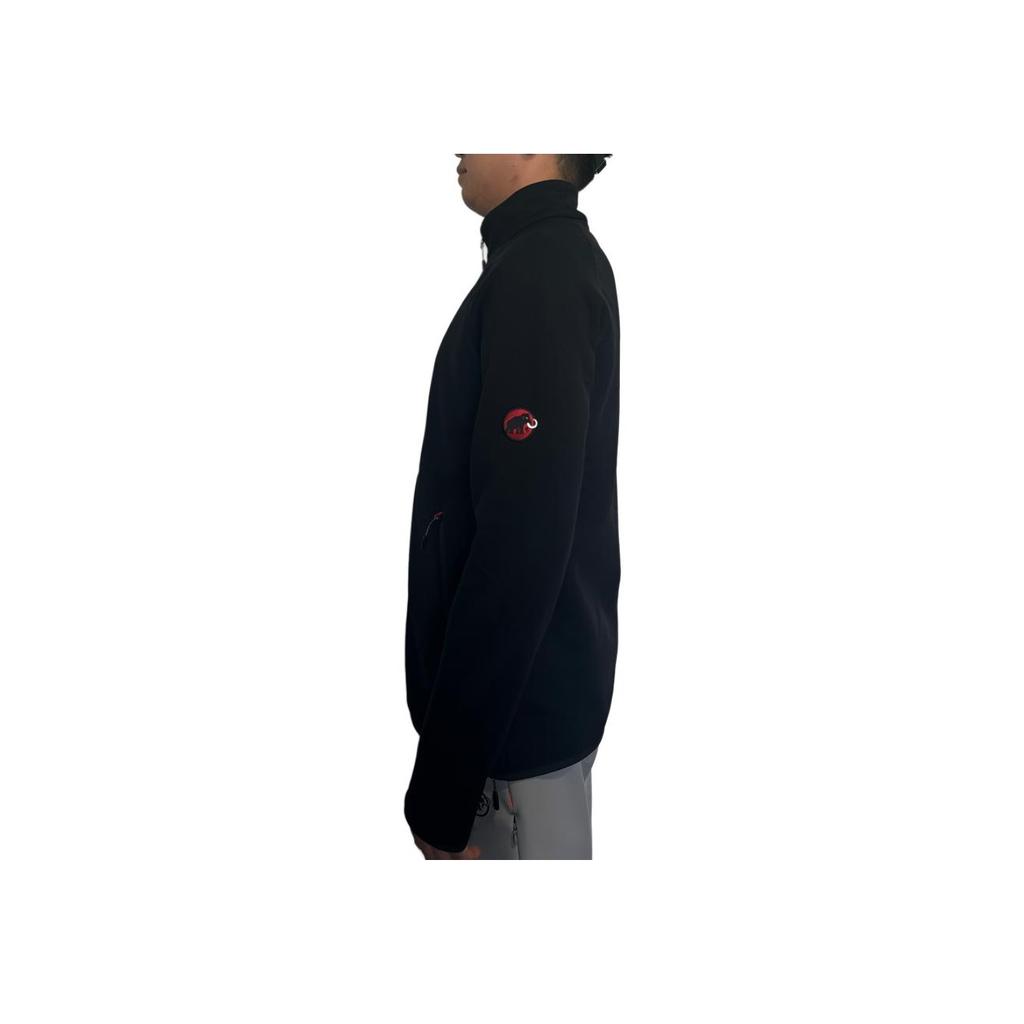 Mammut Aconcagua ML Classic Red Label Embroidered Mid-Layer Windproof Warm Fleece Jacket Men jackets Black 1014-06260