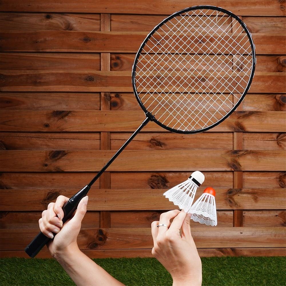 Badminton-Set 8 Federbälle 61 cm 12 Stück.
