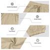 Men's Linen Casual Shorts Side Drawstring Cotton Linen Breathable Beach Pants Summer Lightweight Loose Fit Straight Leg