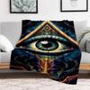 "Enchanted Eye of Providence Wall Art Print"Blanket Flannel Throw Blanket for Sofa, Bed, Travel, Camping, Office, Couch, Chair, And Bed Gift