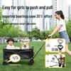 Nongtuo Outdoor Folding Camping Cart with Small 5-inch Wheels