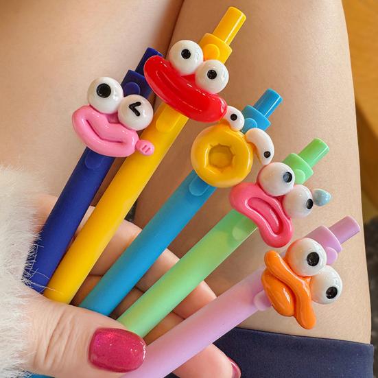 Large Mouth Ballpoint Pens Cartoon Gel Pen Cute Students Stationery