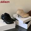 Fashion Modern Ladies Ankle Boots Shoes Female Thin Heels Footwear Fashion Pointed Toe Elegant Women Short Boots Shoes Pumps