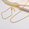 2mm/3mm Oval Beaded Chain Necklace, Ball Beaded Choker for Women Girls Layered Jewelry
