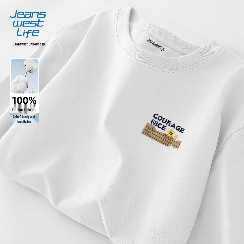 JEANSWEST LIFE Men s Heavyweight Loose Fit Pure Cotton Long-Sleeve T-Shirt 4XL