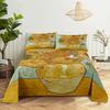 Sunflower Bed Sheet Sets Bouble Single Beds Flower Bedsheet with Pillow Case Full Queen Size 2pcs 3pcs 3D Soft Thin Fabric Home