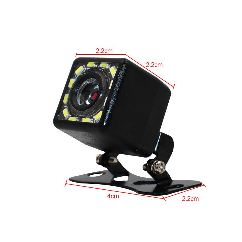 

12 светодиодная камера заднего вида с углом обзора 170°, водонепроницаемая камера заднего вида для парковки автомобиля ночного видения