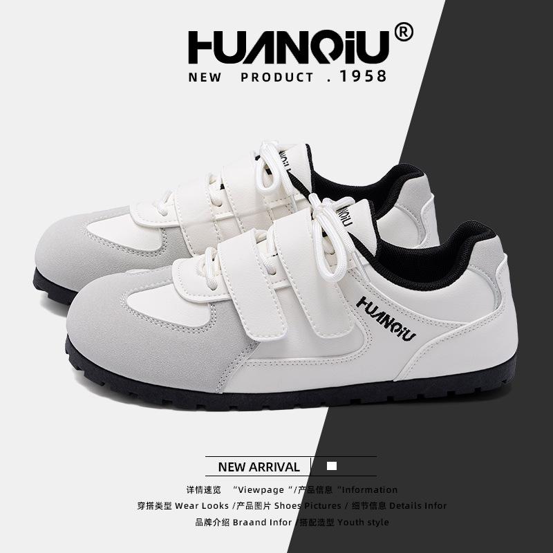 Global Puff Velcro Little White Shoes Women's ZHQ3659 New Ugly Cute Student Women's Shoes Casual Versatile German Training Shoes