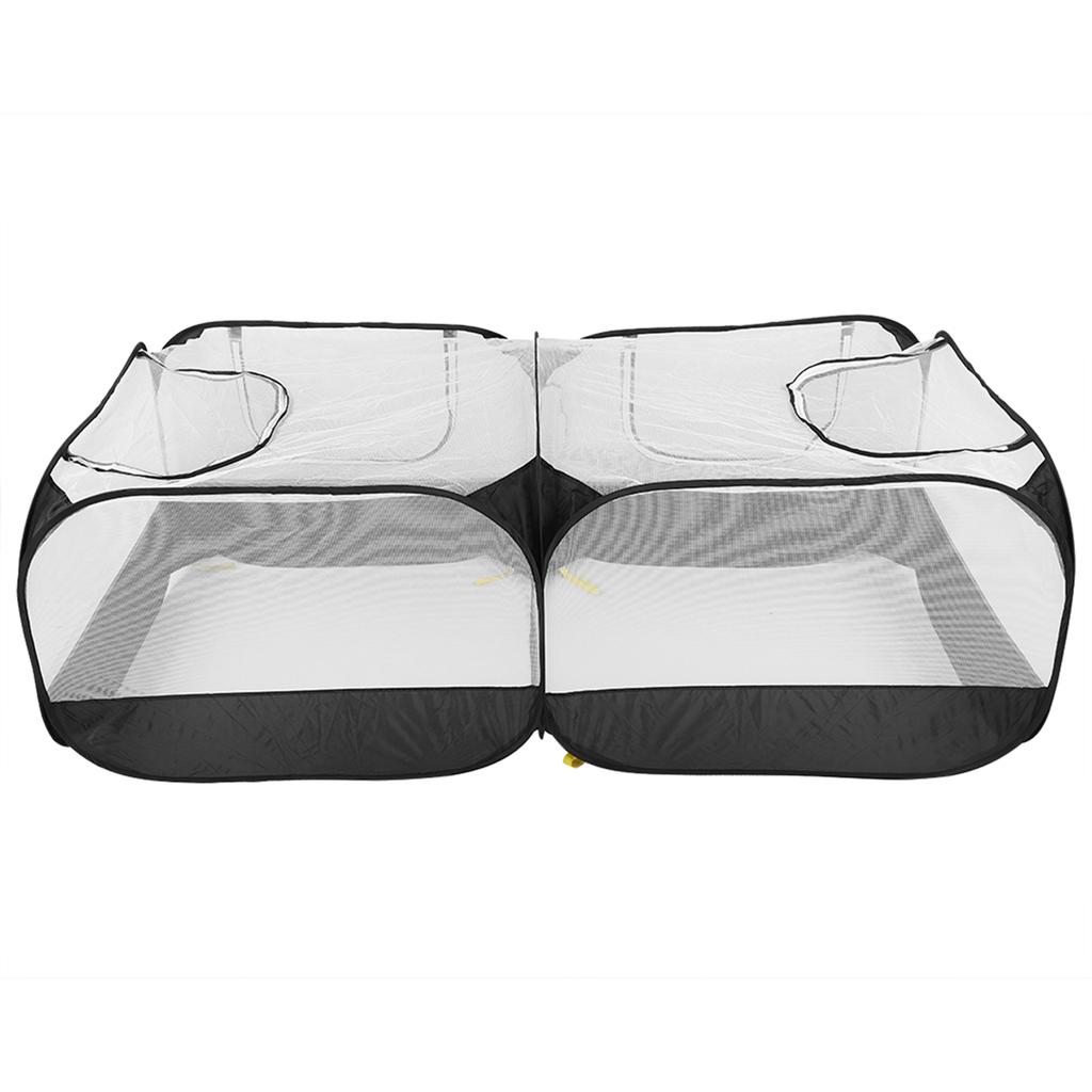 Portable Chicken Run Coop Foldable Small Animal Pen Outdoor Pet Fence for Hen Duck RabbitBlack