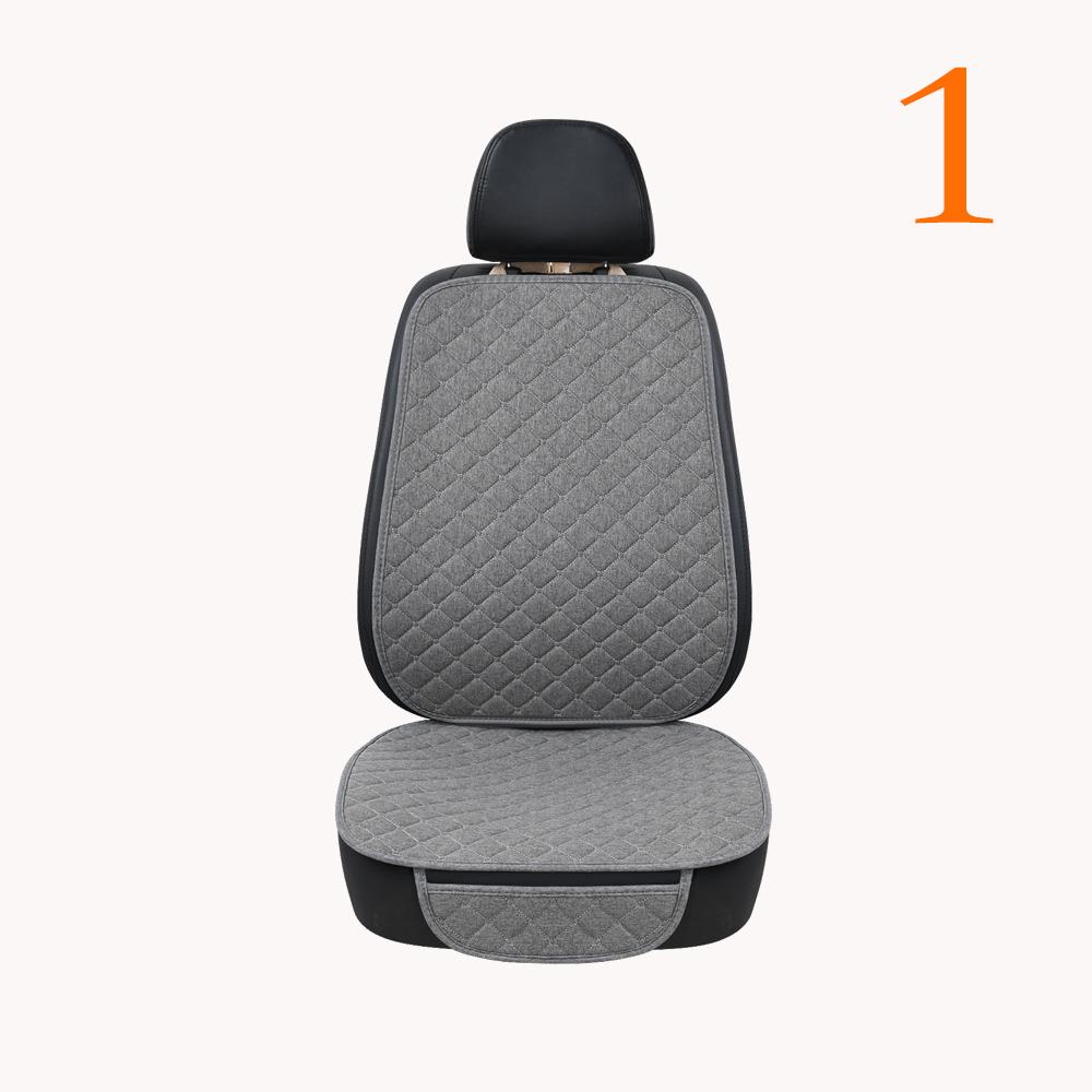 Flax Car Seat Cover Protector Universal Linen Front Rear Back Cushion Protect Pad Mat Backrest Accessories Interiors Truck
