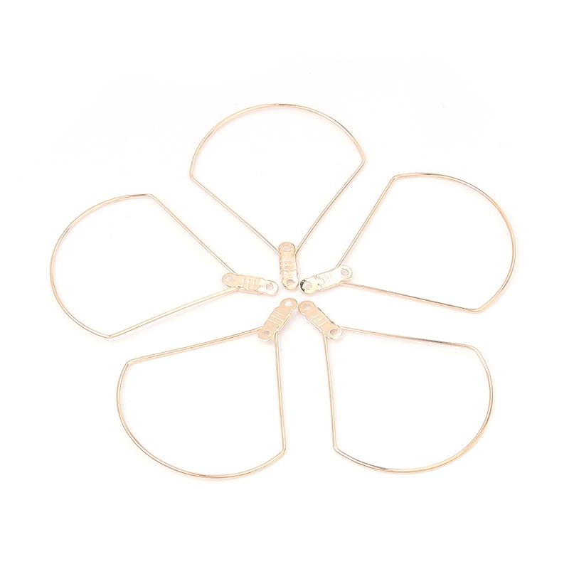10pcs/lot Geometric Shape Earring Frame Drop Earrings Findings Irregular Ear Wire Hoop for Jewelry Making DIY Earring Findings