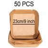 Large Air Fryer Disposable Paper Liner 23cm Non-stick Airfryer Parchment Special Baking Paper for 3-10QT Cooking/Steaming Basket
