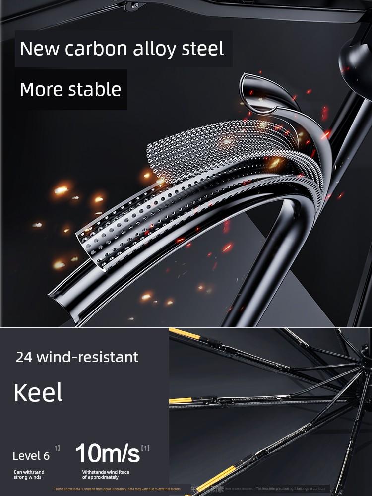 Fully Automatic Umbrella, Sun Protection Umbrella, Uv Protection Umbrella, Dual-Use for Sun and Rain, Foldable, Reinforced, Large Size for Home Use