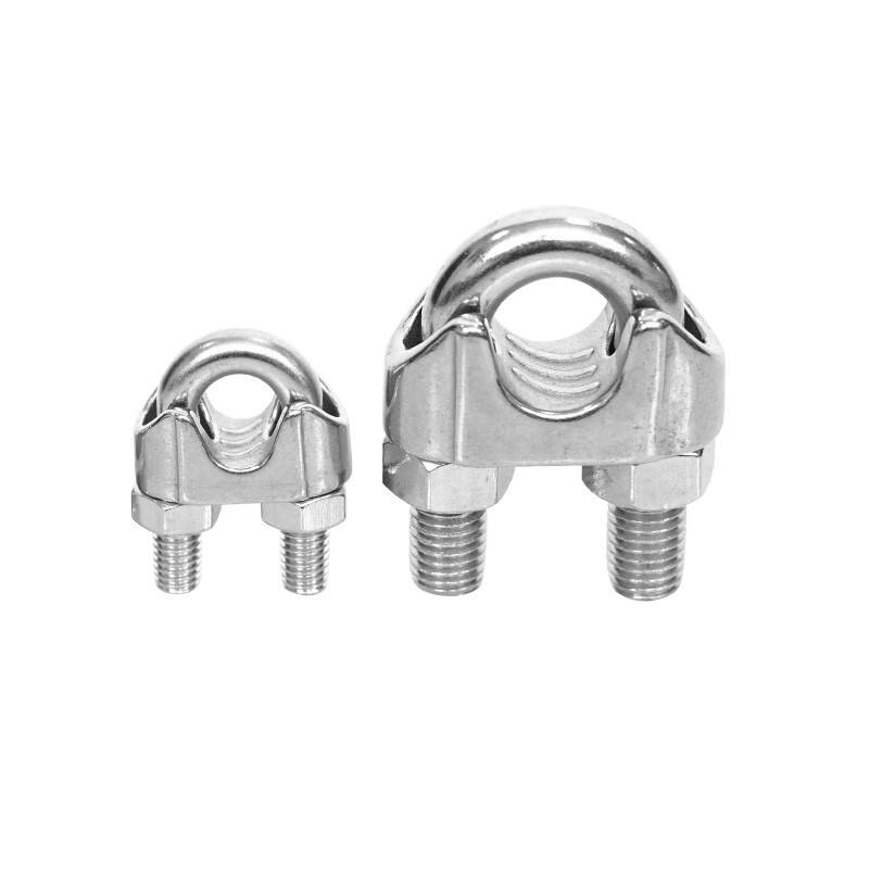 M6 Stainless Steel U-Shaped Wire Rope Clamp Kit