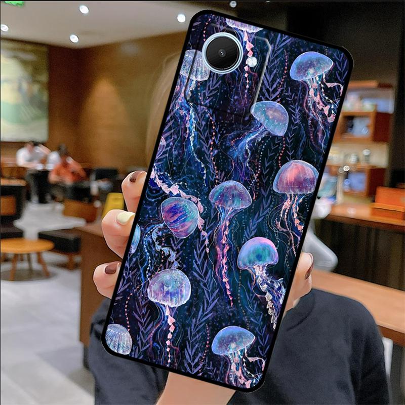 Magiczne etui meduza dla Realme C67 C61 C53 C55 C75 C51 C21Y C25S GT 6 6T 5 GT7 Pro 10 11 12 13 14 Pro Plus
