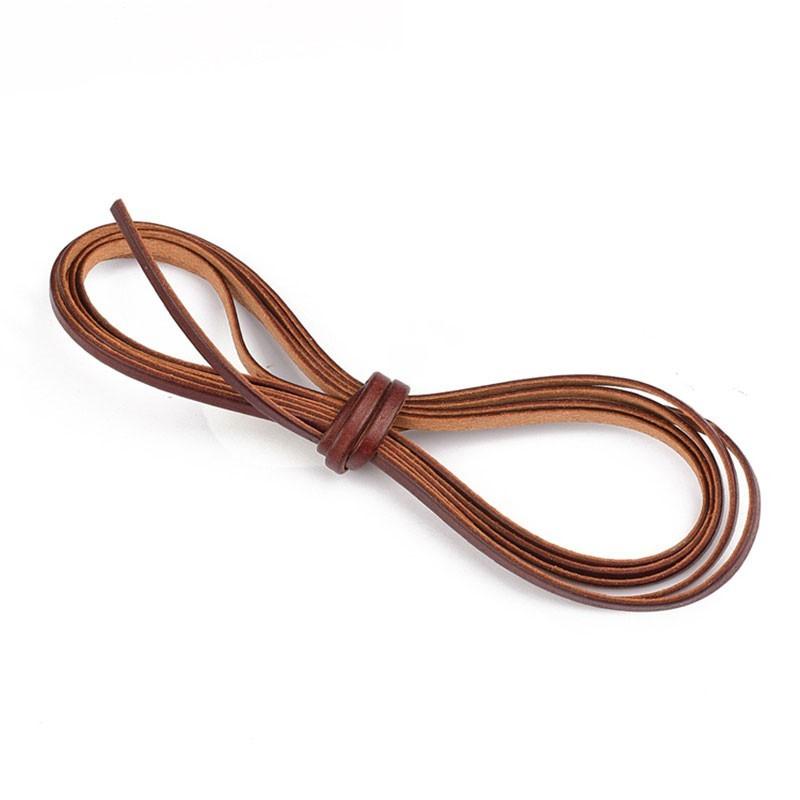 1M Universal Flat Genuine Leather Cords Vintage Brown 3/5/8/10mm Cow Leather Fit Leather Bracelet Jewelry Making Tools