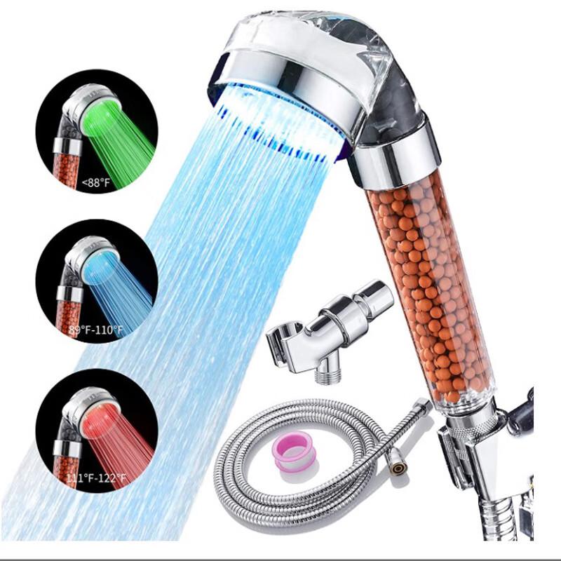 MDNG LED Color-Changing Shower Head Set