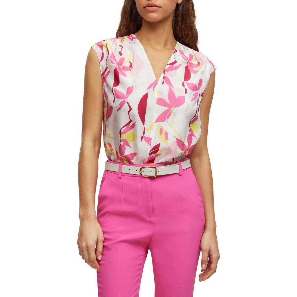 BOSS Womens/Ladies Iore Floral Silk Top