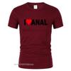 Streetwear Tempo Libero Harajuku Maglietta Top Alfabeto Interesse I Love Anal Maglietta Unisex Fresca Maglietta Battito Cardiaco Maglietta Oversize