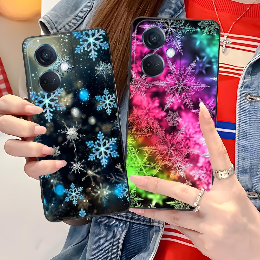 Winter Snowflake Mobile Cell Phone Case for OPPO Find X9 X8 X7 X6 X5 X3 X2 Plus S Pro Ultra Lite Colorful Printing Cover Luxury