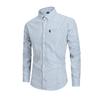 Cel mai vândut transfrontalier Cămașă cu mânecă lungă în carouri 100% bumbac pentru bărbați, Cămașă casual clasică cu nasturi, model Gingham Vichy