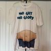 VTG NO GUT NO GLORY Funny Novelty Graphic T-shirt 2000s Y2K Mens Adult Large