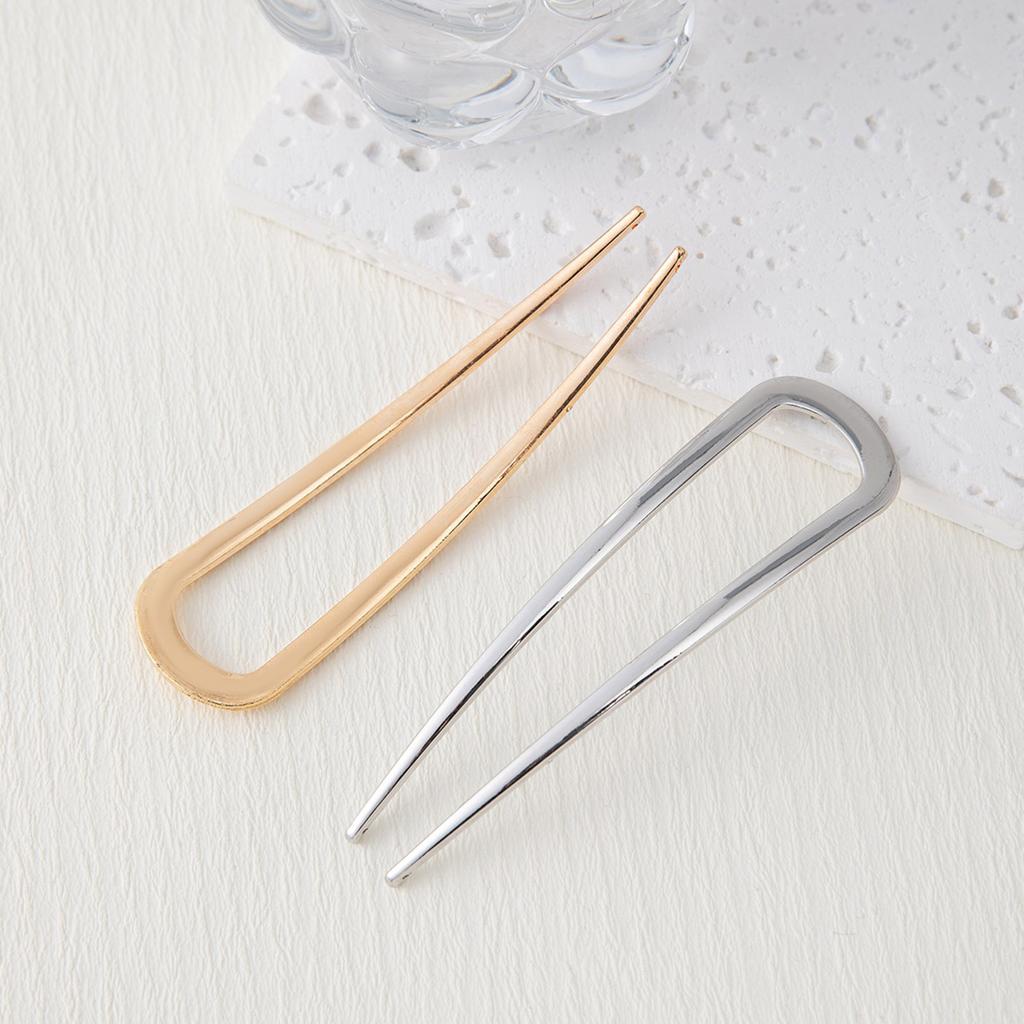U Shaped Hair Pins For Thick Hair Metal French Twist Pins For Women Girls Elegant Large Hairstyle Accessories