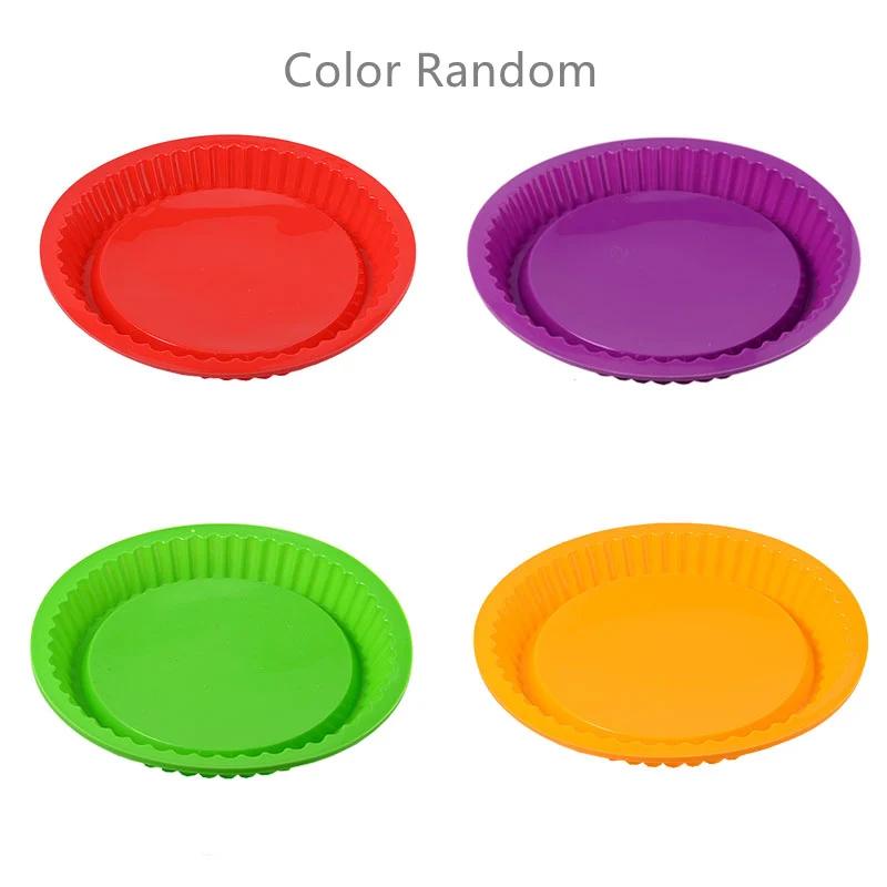 

26 см силиконовый противень для выпечки торта, высокотемпературная форма для пиццы, легкосъемная форма для тостов, хлеба, кухонные принадлежности, кондитерские аксессуары