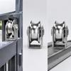 Stainless Steel Sliding Roller Grooved with Metal Bracket Smooth Rolling Door